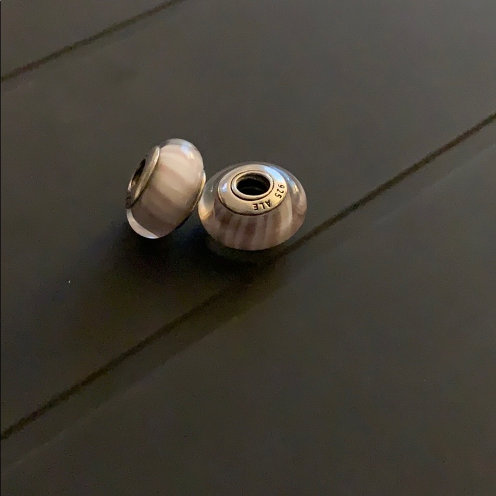 Pink Pandora Murano Glass Bead 1 of 2